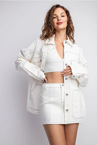 Thumbnail for Oversized Twill Jacket, Jacket by Edit By Nine | LIT Boutique