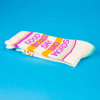 Thumbnail for Good Moms Say Bad Words Gym Crew Socks,  by Gumball Poodle | LIT Boutique