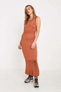 Thumbnail for Come My Way Midi Dress Orange, Midi Dress by Free People | LIT Boutique