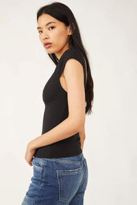 Thumbnail for Duo Corset Cami Black, Tank Blouse by Free People | LIT Boutique