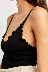 Thumbnail for Easy To Love Seamless Cami Black, Bra by Free People | LIT Boutique