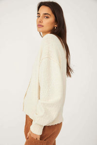 Thumbnail for Found My Friend Cardi Cream, Sweater by Free People | LIT Boutique