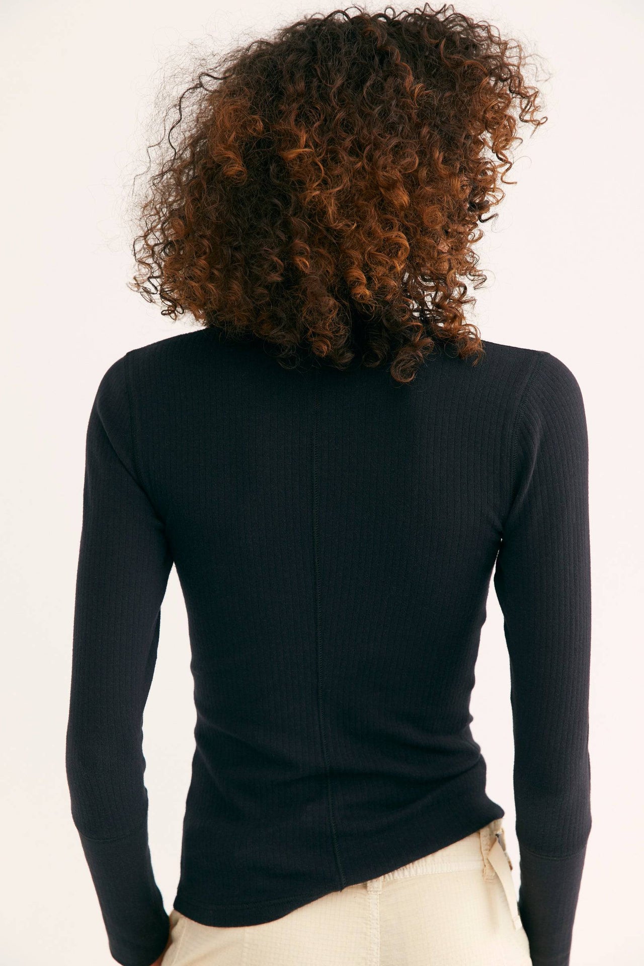 Free People Rickie Long Sleeve Top Black, Long Tee by Free People | LIT Boutique
