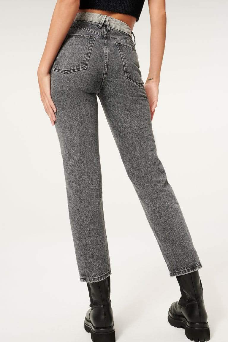 Good Vintage Two Tone Jean, Bootcut Denim by Good American | LIT Boutique