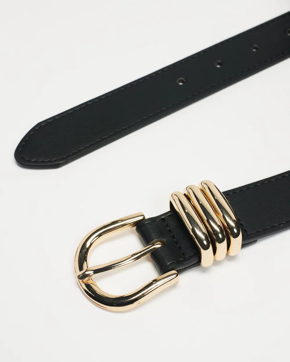 Polished Belt Black, Belt Acc by Petit Moments | LIT Boutique