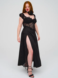 Thumbnail for Casey Maxi Dress Black, Maxi Dress by For Love & Lemons | LIT Boutique
