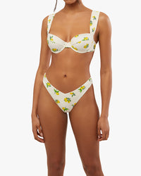 Thumbnail for Claudia Ditsy Lemons Bikini Top, Swim by Onia | LIT Boutique