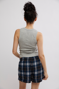 Thumbnail for Sunday Morning Boxer Midnight Combo, Fabric Shorts by Free People | LIT Boutique