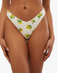 Thumbnail for Delilah Ditsy Lemons Bikini Bottom, Swim by Onia | LIT Boutique