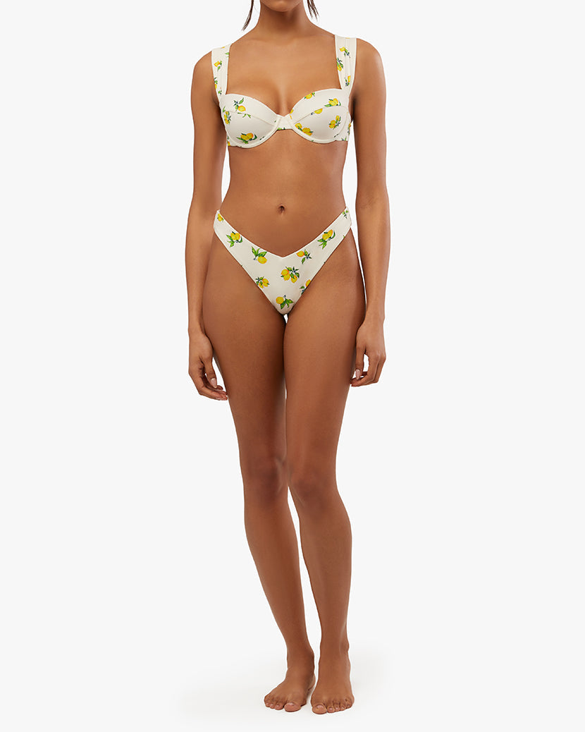 Delilah Ditsy Lemons Bikini Bottom, Swim by Onia | LIT Boutique
