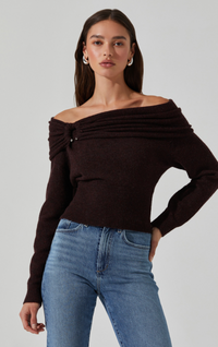 Thumbnail for Wylie Sweater Wine, Sweater by ASTR | LIT Boutique