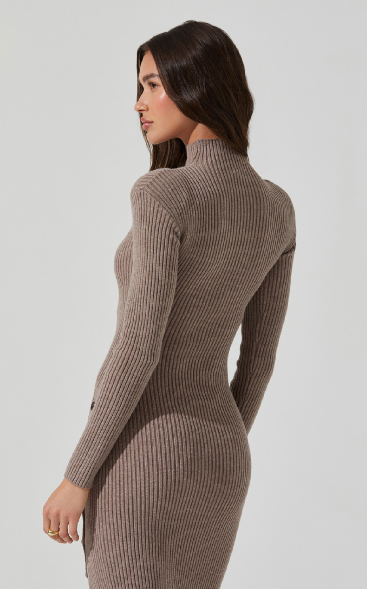 Soryn Sweater Dress Taupe, Midi Dress by ASTR | LIT Boutique