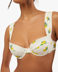 Thumbnail for Claudia Ditsy Lemons Bikini Top, Swim by Onia | LIT Boutique