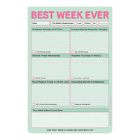 Thumbnail for Best Week Ever Pastel Note Pad, Paper Gift by Knock Knock | LIT Boutique