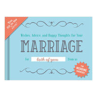 Thumbnail for Wishes, Advice, and Happy Thoughts for Your Marriage Fill in the Love Gift Book, Paper Gift by Knock Knock | LIT Boutique