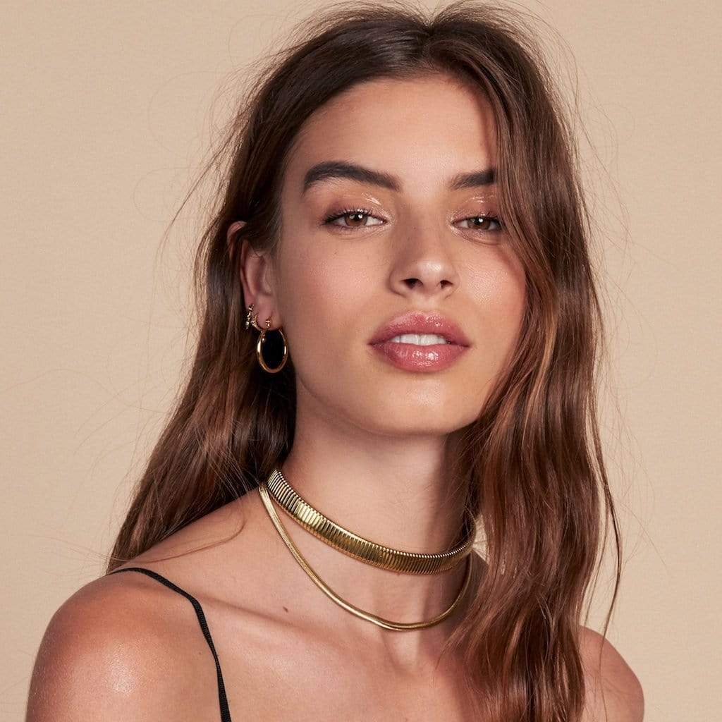The Double Snake Chain Choker, Necklace Jewelry by Luv Aj | LIT Boutique
