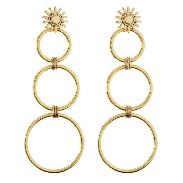 The Sunburst Statement Hoops, Earring Jewelry by Luv Aj | LIT Boutique