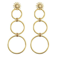 Thumbnail for The Sunburst Statement Hoops, Earring Jewelry by Luv Aj | LIT Boutique