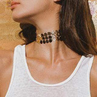 Thumbnail for Triple Disco Fever Choker Silver, Necklace Jewelry by Luv Aj | LIT Boutique