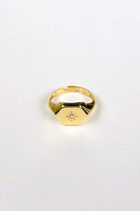Thumbnail for Alastair Diamond Starburst Ring 14k Gold/ 925 Sterling Silver, Ring Jewelry by MetroBabe | LIT Boutique