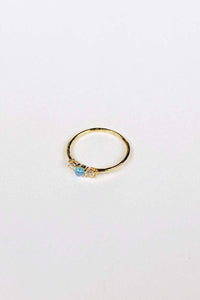 Thumbnail for Aurora Blue Opal Ring 14k Gold/ 925 Sterling Silver, Ring Jewelry by MetroBabe | LIT Boutique
