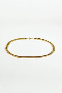 Thumbnail for Brighton Herringbone Anklet 18k Gold, Bracelet Jewelry by MetroBabe | LIT Boutique