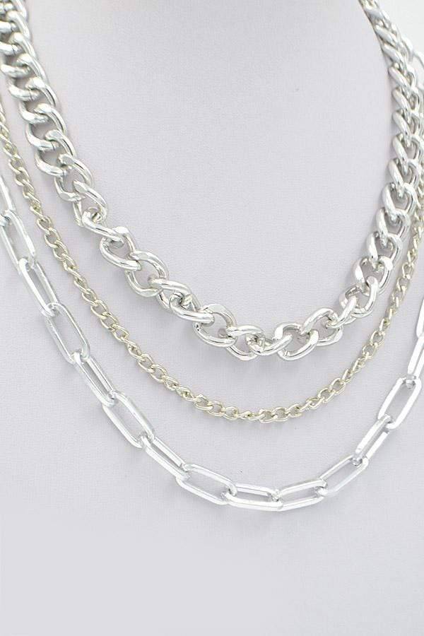 Elle Multi Chain Layered Necklace Gold, Necklace Jewelry by MetroBabe | LIT Boutique
