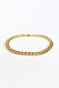 Thumbnail for Greer Curb Chain Anklet 18k Gold, Bracelet Jewelry by MetroBabe | LIT Boutique