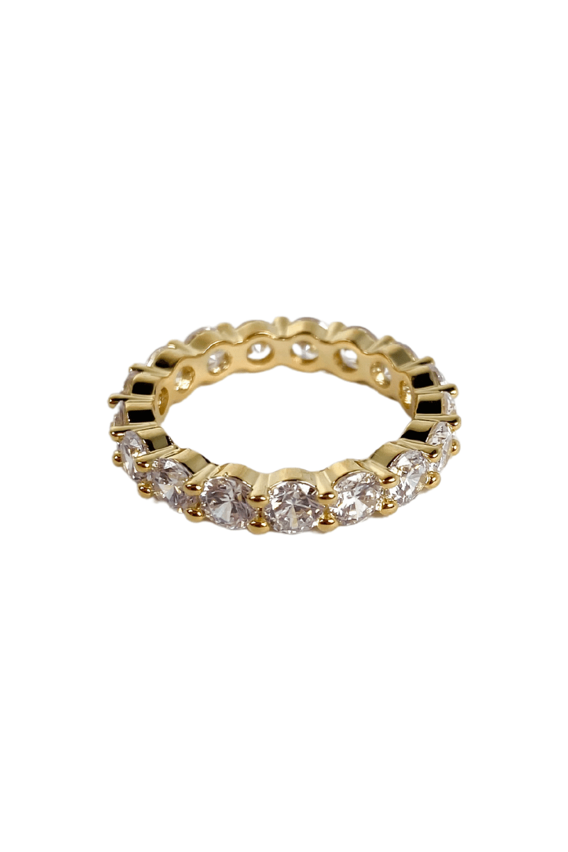 Greer Diamond Bezel Ring Gold, Ring Jewelry by MetroBabe | LIT Boutique