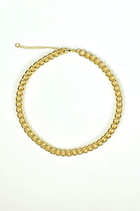 Thumbnail for Wyatt Curb Chain Necklace 18k Gold, Necklace Jewelry by MetroBabe | LIT Boutique