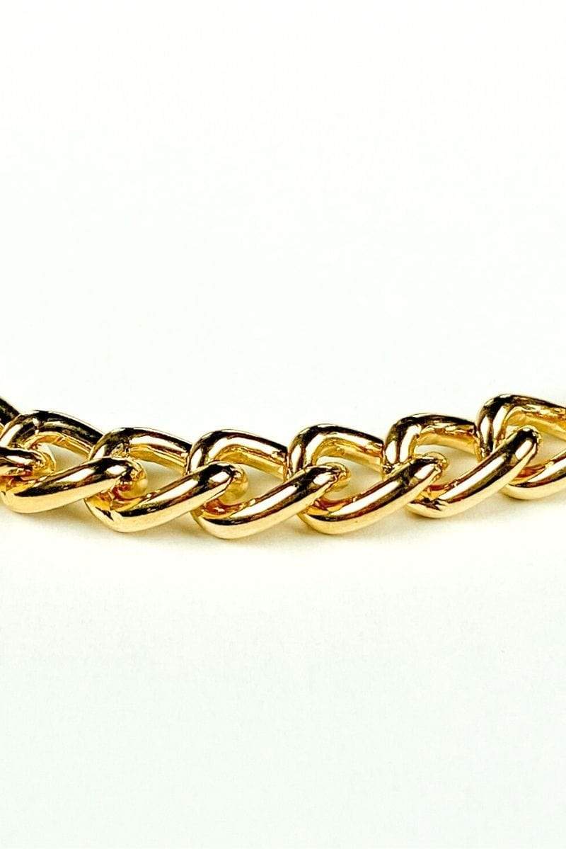 Wyatt Curb Chain Necklace 18k Gold, Necklace Jewelry by MetroBabe | LIT Boutique