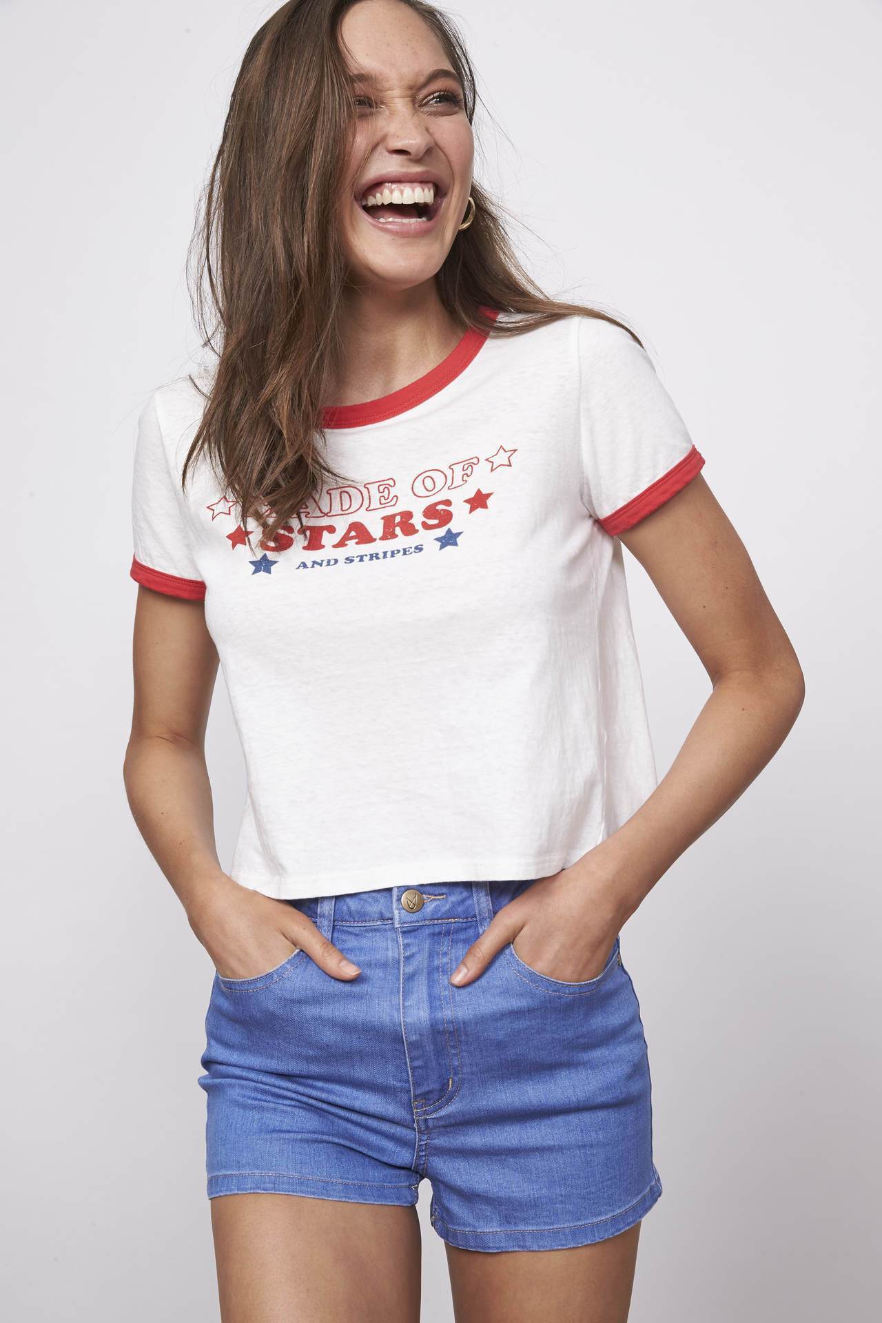 Made of Stars Tee, Short Tee by Mink Pink | LIT Boutique