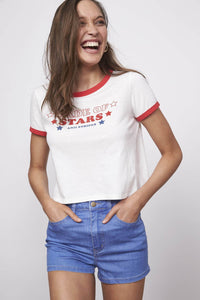 Thumbnail for Made of Stars Tee, Short Tee by Mink Pink | LIT Boutique