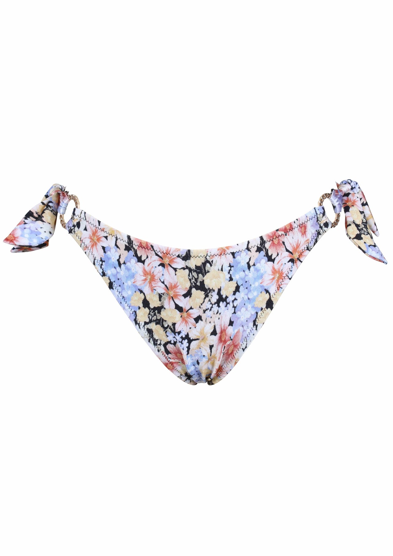 Thelma Mid Rise Tie Bikini Bottoms Multi, Swim by Mink Pink | LIT Boutique