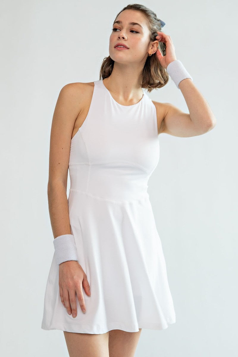 Butter Soft Romper Dress White, Romper Dress by Rae Mode | LIT Boutique