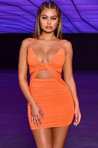 Thumbnail for Dezy Mini Dress Orange, Mini Dress by De Sepreso | LIT Boutique