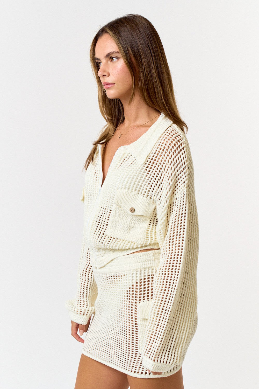 Pool Party Sweater Cream, Jacket by Blue Blush | LIT Boutique