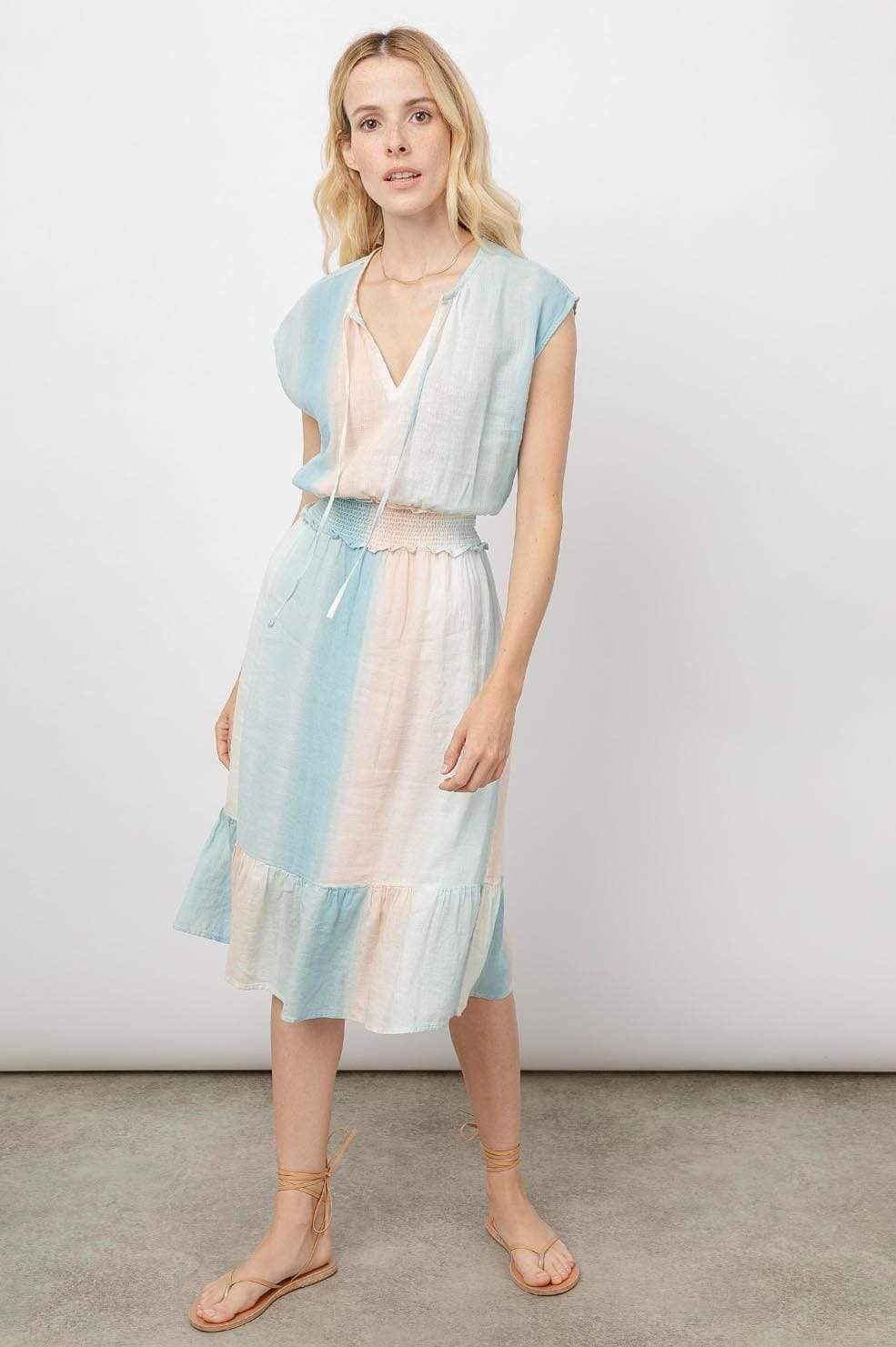 Ashlyn Sunset Gradient Dress, Midi Dress by Rails | LIT Boutique