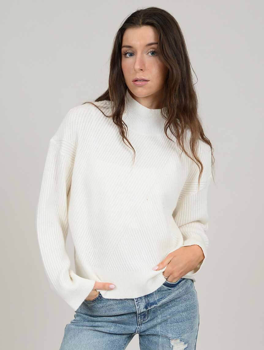 Esmarelda Long Sleeve Mock Neck Pullover, Sweater by RD Style | LIT Boutique