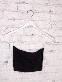 Thumbnail for Jasper Knit Tube Top Black, Tops Blouses by ReFine | LIT Boutique