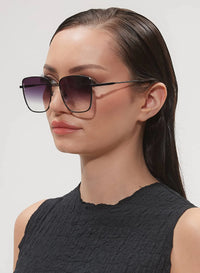 Thumbnail for Rita Sunglasses Black, Sunglass Acc by Otra | LIT Boutique