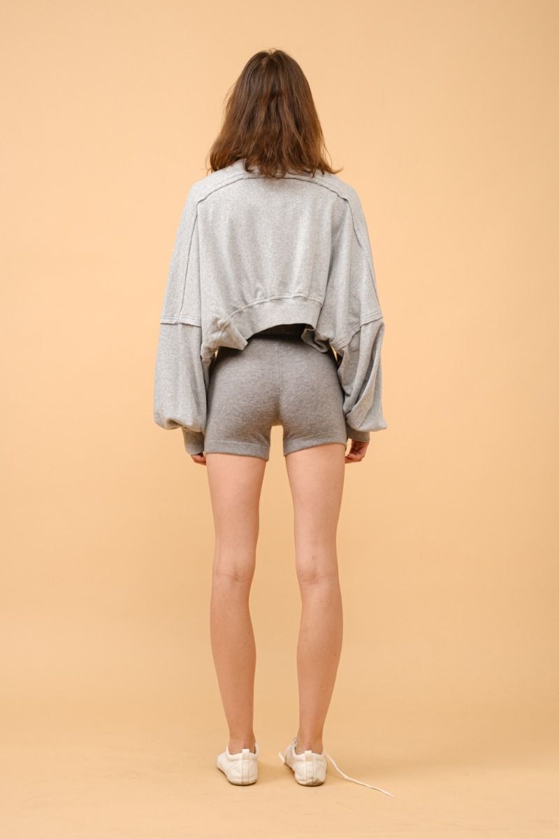 Annie Comfy Sweatshorts Grey, Sweat Lounge by Signature 8 | LIT Boutique