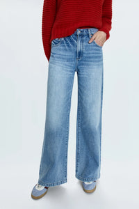 Thumbnail for Jadyn Low Slung Palazzo Jeans, Bootcut Denim by Pistola | LIT Boutique