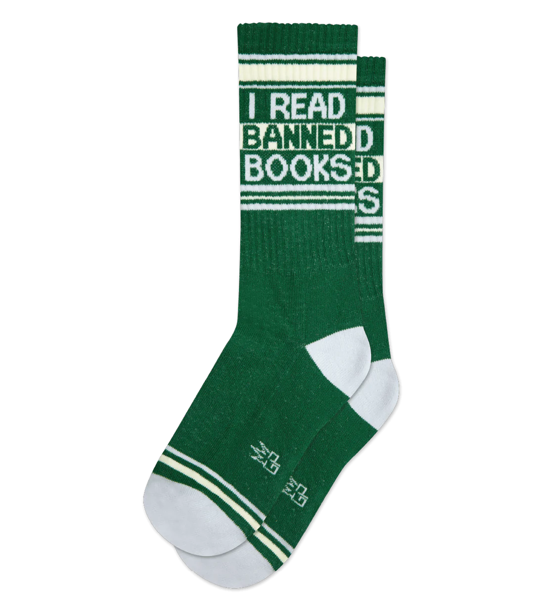 I Read Banned Books Socks, Essentials Acc by Gumball Poodle | LIT Boutique