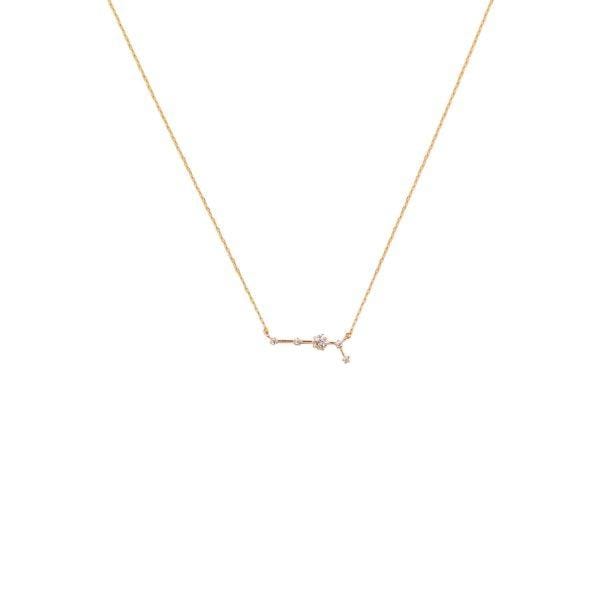 Aries Zodiac Necklace 14k Gold, Necklace Jewelry by Secret Box | LIT Boutique