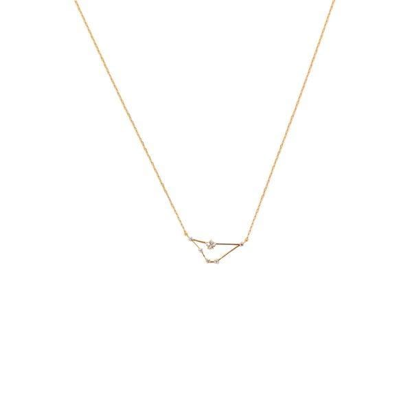 Capricorn Zodiac Necklace 14k Gold, Necklace Jewelry by Secret Box | LIT Boutique