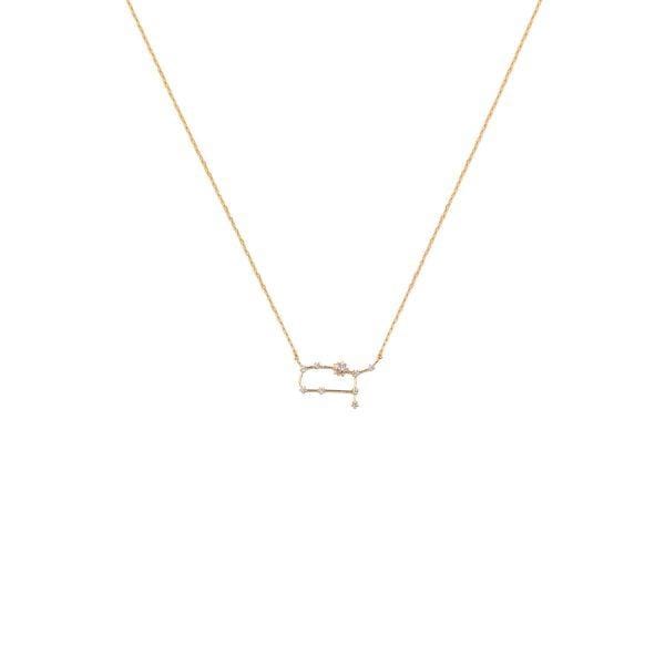 Gemini Zodiac Necklace 14k Gold, Necklace Jewelry by Secret Box | LIT Boutique