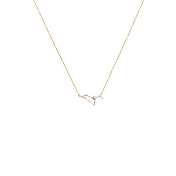 Leo Zodiac Necklace 14k Gold, Necklace Jewelry by Secret Box | LIT Boutique