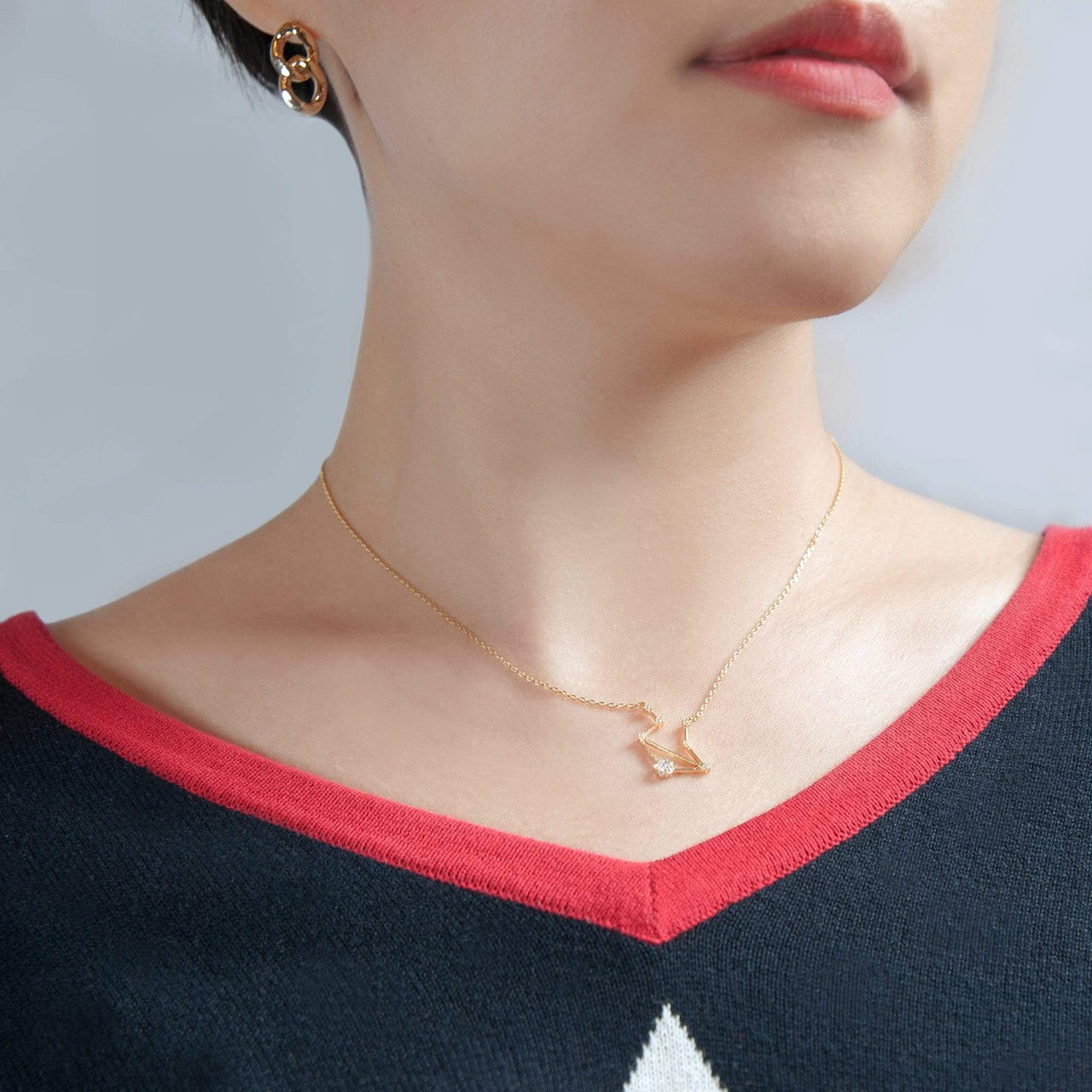 Libra Zodiac Necklace 14k Gold, Necklace Jewelry by Secret Box | LIT Boutique