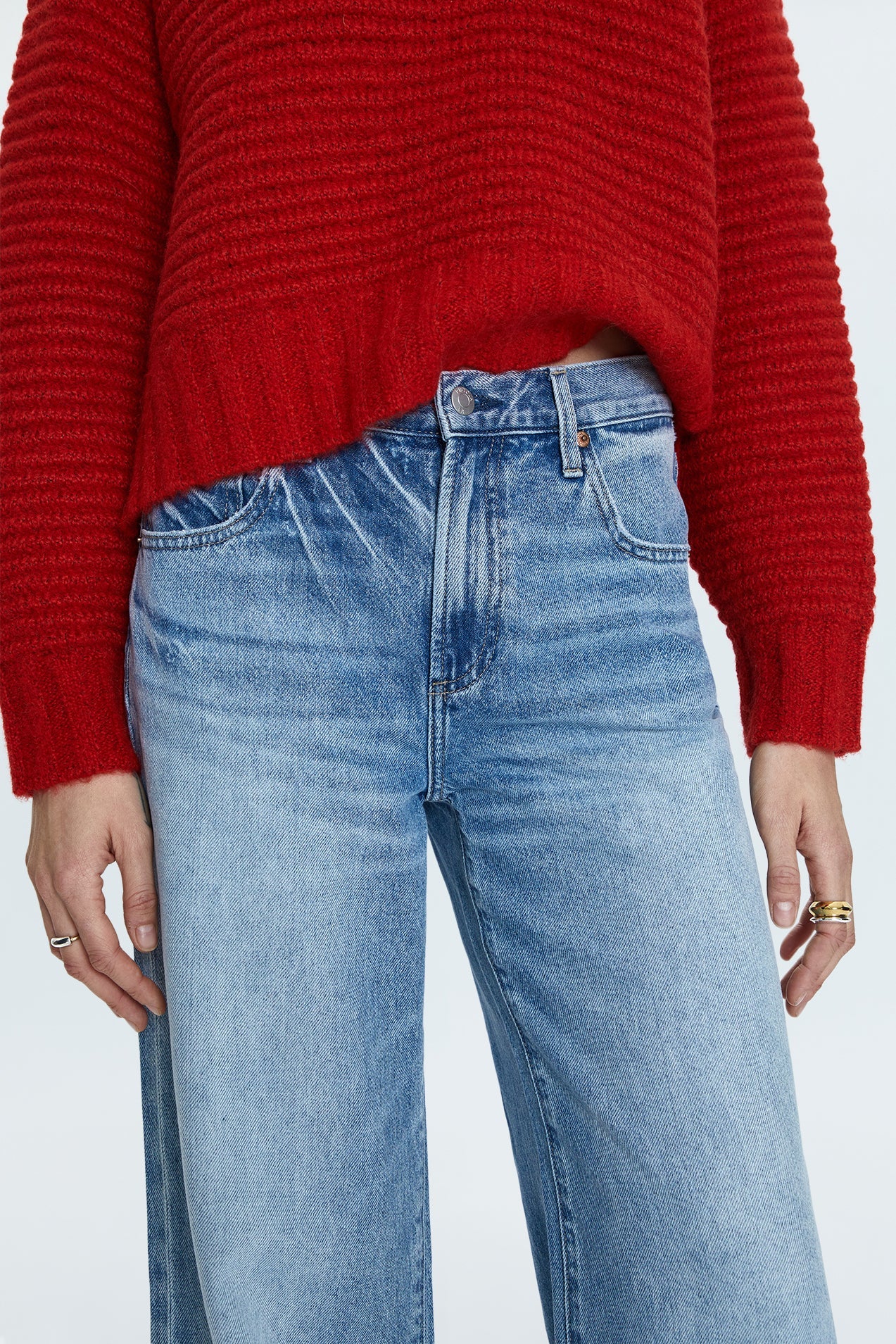 Jadyn Low Slung Palazzo Jeans, Bootcut Denim by Pistola | LIT Boutique